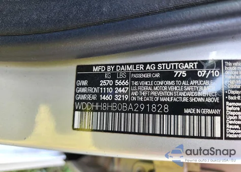 2011 Mercedes-Benz E 350 4Matic Wagon from USA, damaged, VIN WDDHH8HB0BA291828